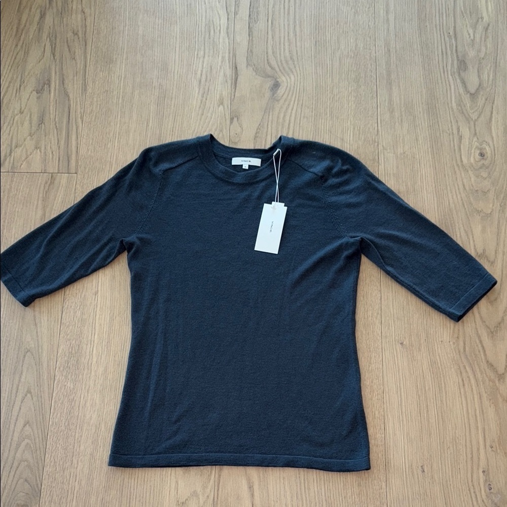 Vince | Dark Blue | Crew Neck Sweater, 3/4 sleeves | M